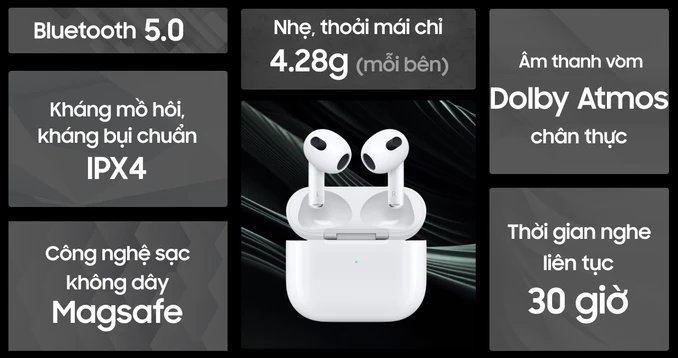 Tai nghe Bluetooth Apple AirPods | Chính hãng Apple Việt Nam